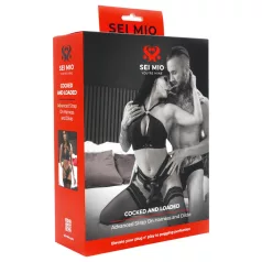 Sei Mio - Strap-on con dildo e imbragatura - 15 cm nero