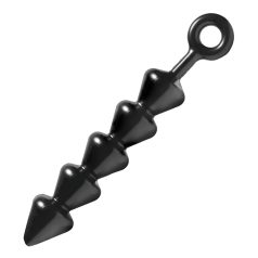 Spades - dildo anale con perle - nero