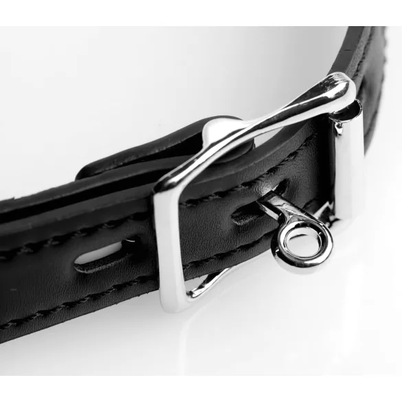 XR Brands - Strict - divaricatore orale con gancio (nero-argento)