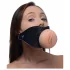 Master Series - bavaglio bocca - forma vagina - silicone naturale