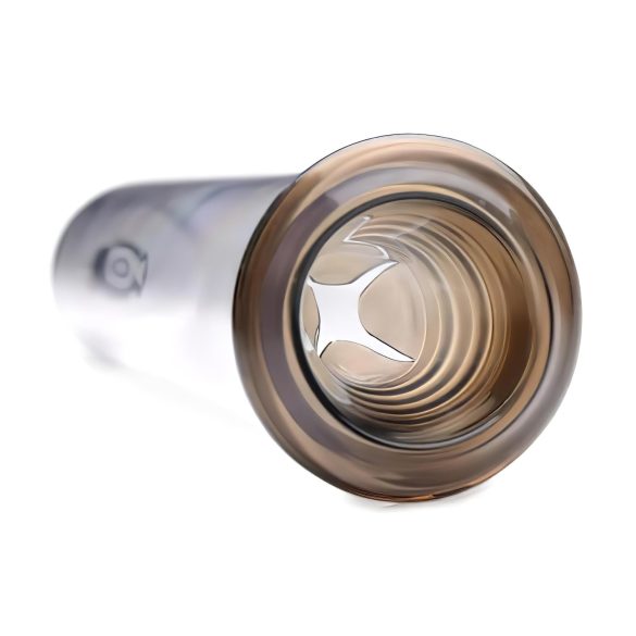 Tom Heavy Duty - pompa per pene con leva in metallo - trasparente