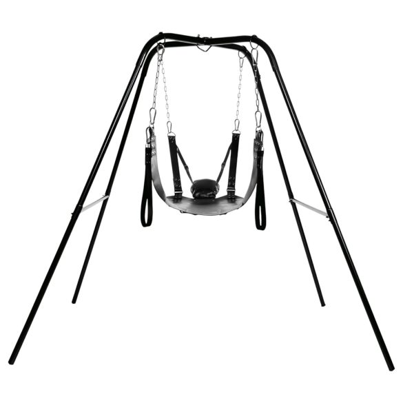 XR Brands – Altalena del piacere con supporto (nera)