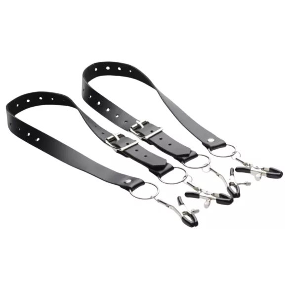 XR Brands - pinza per labbra vaginali - regolabile - nero