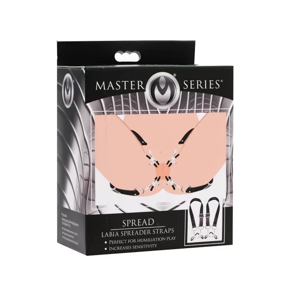 XR Brands - pinza per labbra vaginali - regolabile - nero