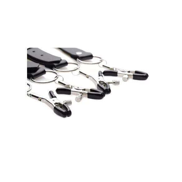 XR Brands - pinza per labbra vaginali - regolabile - nero