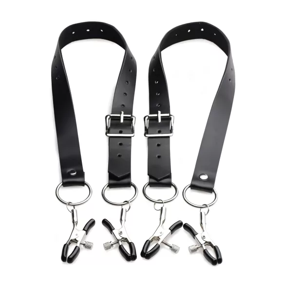 XR Brands - pinza per labbra vaginali - regolabile - nero