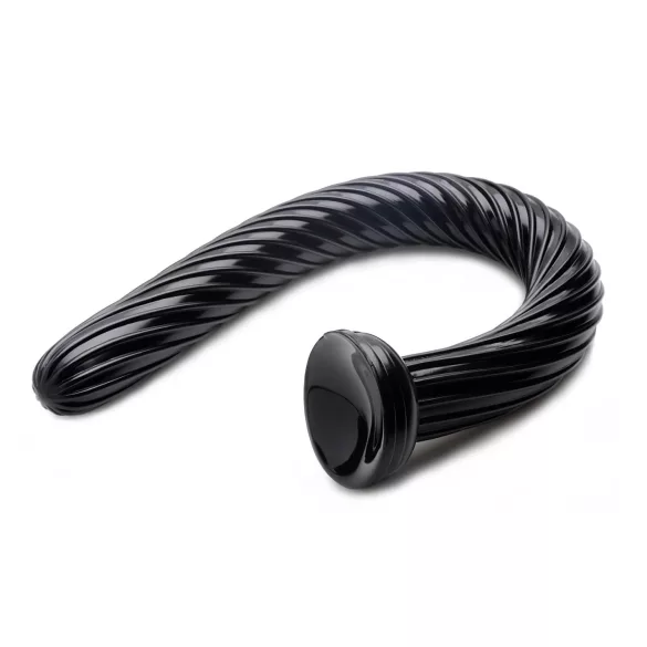 Hosed Spiral Anal Snake 19 - dildo anale ventosa nero