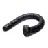 Hosed Spiral Anal Snake 19 - dildo anale ventosa nero