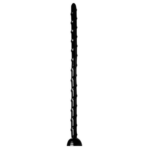 Hosed Swirl Thin Anal Snake 18 - dildo anale sottile - nero