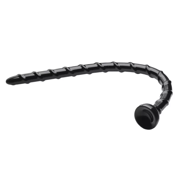 Hosed Swirl Thin Anal Snake 18 - dildo anale sottile - nero