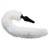 TAILZ - plug anale con coda volpe e cerchietto - nero bianco