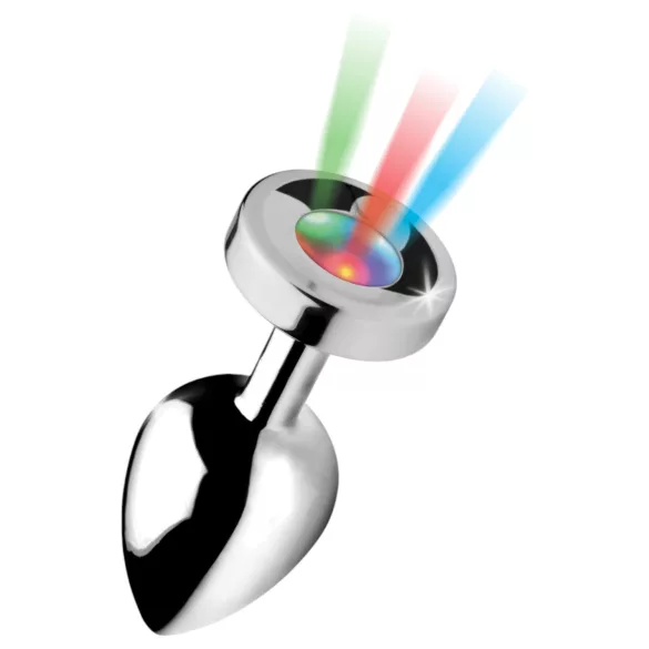 Booty Sparks - plug anale luminoso - grande - argento