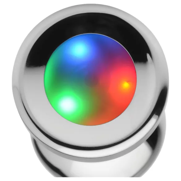 Booty Sparks - plug anale luminoso - grande - argento