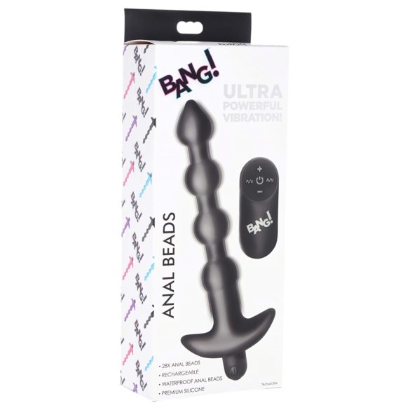Bang! - vibratore anale wireless ricaricabile (nero)