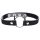 Master Series Kinky Kitty - collare con testa di gatto e anello (nero)