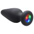 Booty Sparks - plug anale luminoso in silicone (nero)