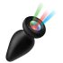 Booty Sparks - plug anale luminoso in silicone (nero)