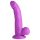 XR Brands POP - Dildo ventosa con testicoli - 19 cm (viola)