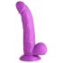XR Brands POP - Dildo ventosa con testicoli - 19 cm (viola)