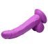 XR Brands POP - Dildo ventosa con testicoli - 19 cm (viola)