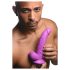 XR Brands POP - Dildo ventosa con testicoli - 19 cm (viola)