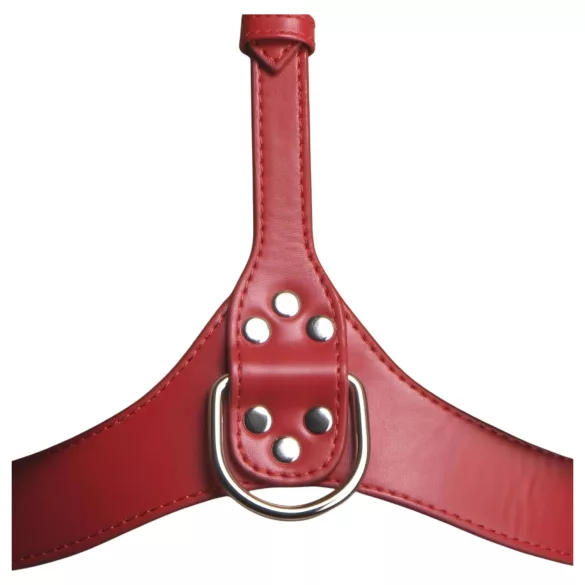 Strict - imbracatura corpo a collare (rosso)