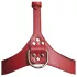 Strict - imbracatura corpo a collare (rosso)