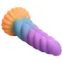 Creature Cocks Mystique - dildo unicorno 21cm - viola giallo