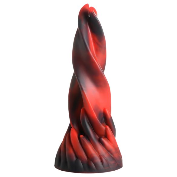 Creature Cocks Hell Kiss - Dildo in Silicone Twistato - 19cm (Rosso)