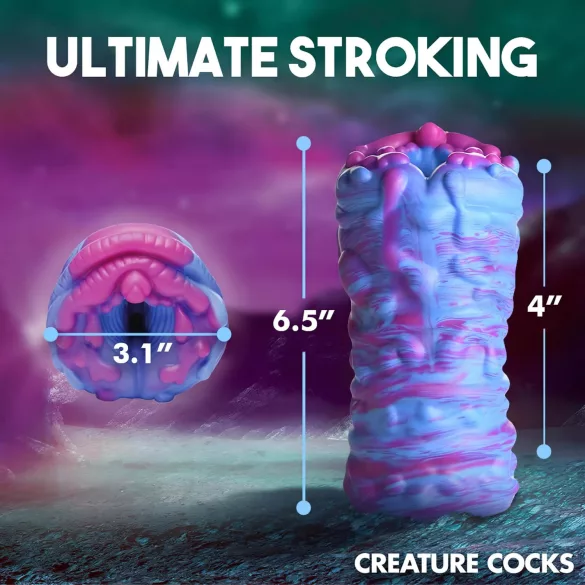 Creature Cocks Cyclone - masturbatore alieno realistico - silicone viola rosa