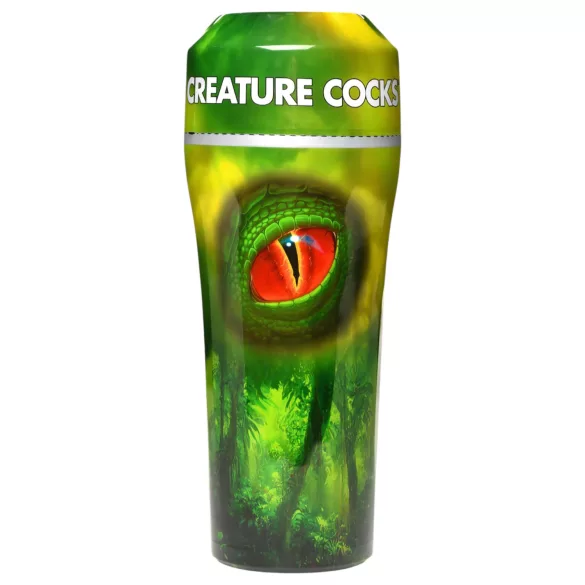 Creature Cocks Raptor - cazzo di rettile in custodia per vagina artificiale (nero-verde)