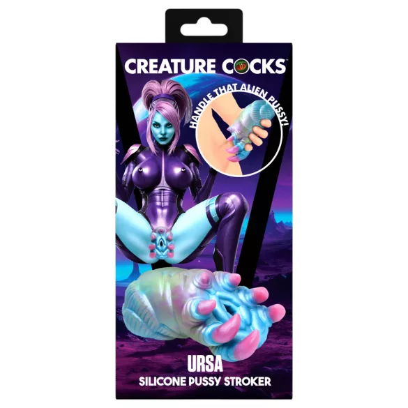 Creature Cocks Ursa - masturbatore realistico alieno - silicone - blu rosa