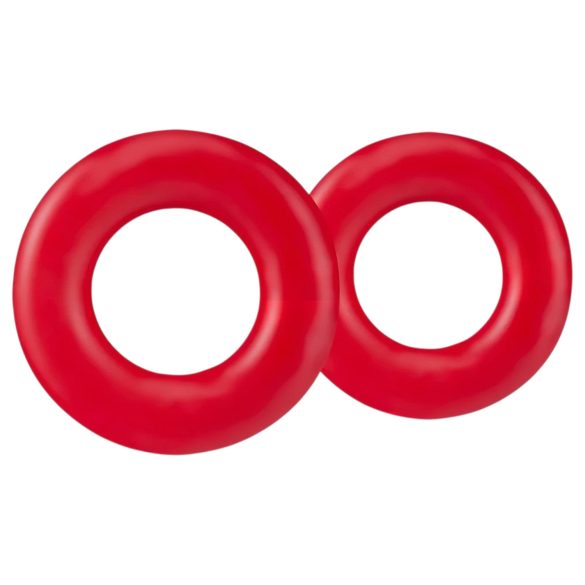 Stay Hard - set anelli fallici - silicone rosso