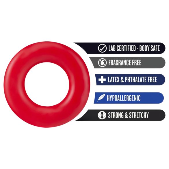 Stay Hard - set anelli fallici - silicone rosso