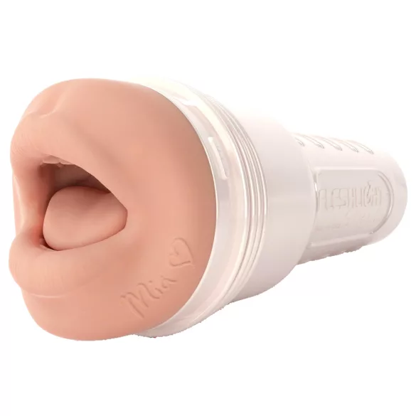 Fleshlight Mia Malkova - masturbatore bocca realistico - silicone naturale