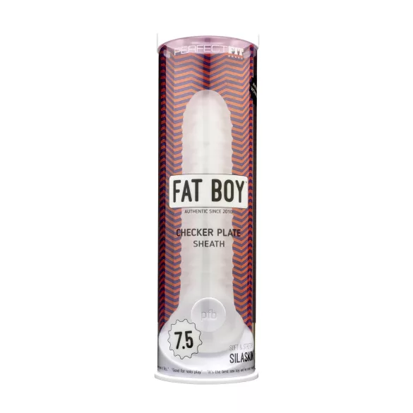 Fat Boy Checker Box - manicotto fallico - 19 cm - bianco