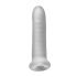 Fat Boy - guaina per pene micro rigata 17cm - bianco