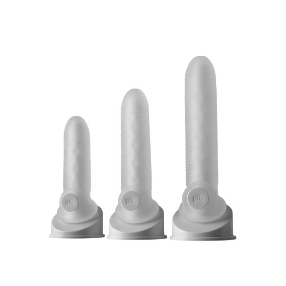 Fat Boy - guaina per pene micro rigata 17cm - bianco