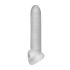 Fat Boy Micro Ribbed - Guaina Fallica (19 cm) - Bianco
