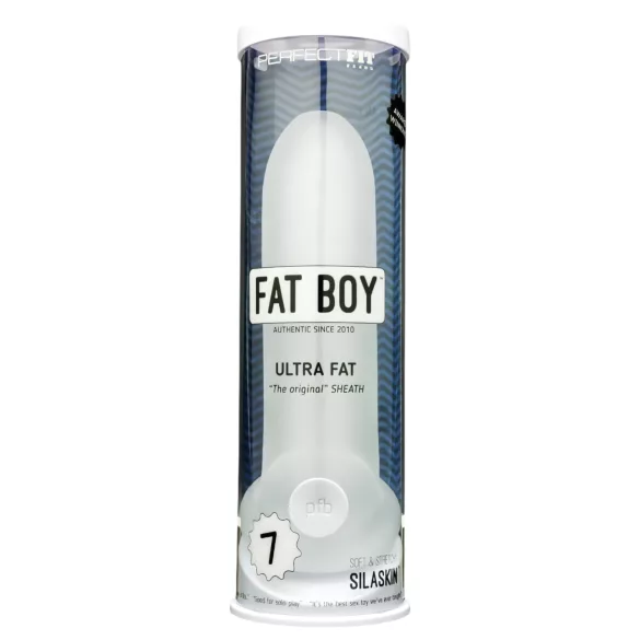 Perfect Fit - Fat Boy Original Ultra Fat - guaina per pene (19 cm, bianca)