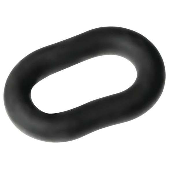 Perfect Fit - anello fallo spesso - silicone nero 15 cm