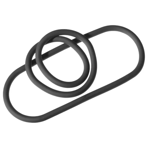 Perfect Fit - anello fallico sottile - nero 22cm
