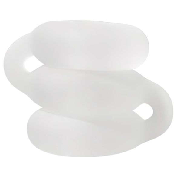 Perfect Fit Triple - anello fallico triplo - silicone bianco