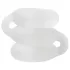 Perfect Fit Triple - anello fallico triplo - silicone bianco