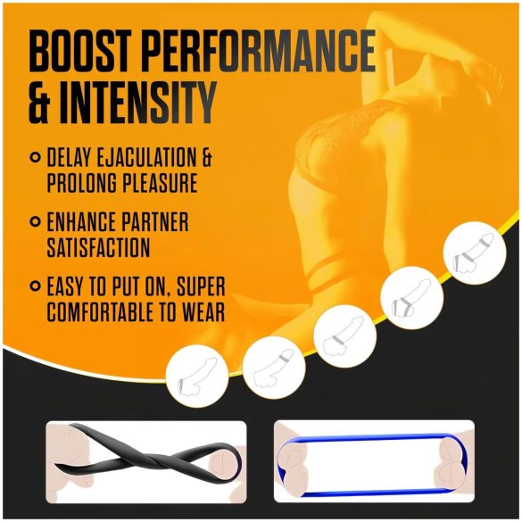 Stay Hard - set anelli fallici - 3 pezzi - colorati