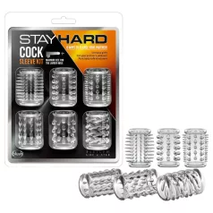 Stay Hard - set di anelli fallici - trasparente - 6 pezzi
