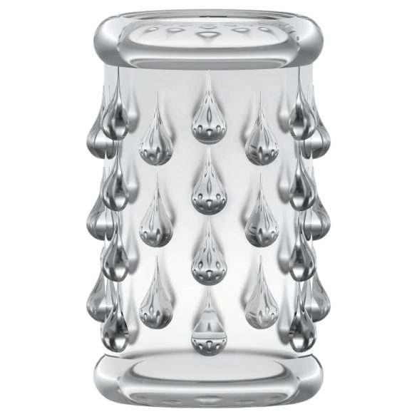 Stay Hard - anello fallico con sfere - trasparente