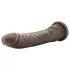 Dr. Skin - dildo realistico con ventosa - marrone 20,5 cm