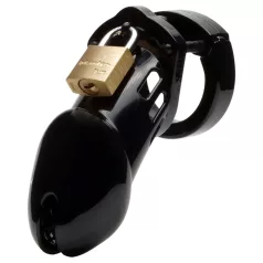 CB-6000 CB-X - gabbia pene con lucchetto - nero