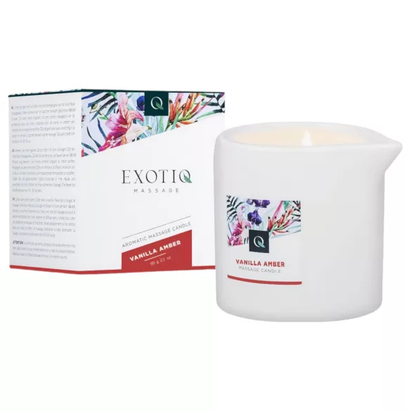 Exotiq - candela da massaggio - vaniglia ambra - 60g